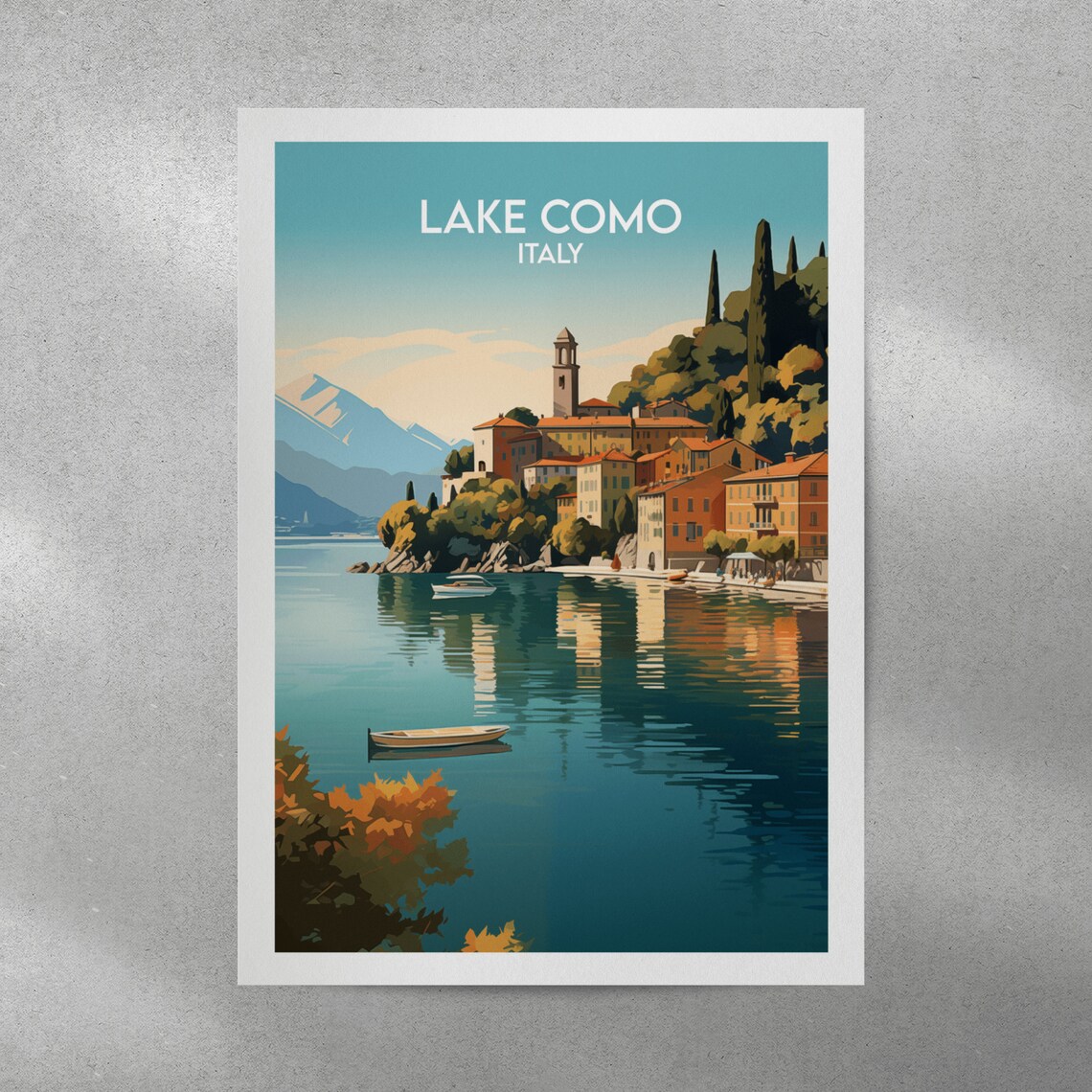 Lake Como Travel Poster, Italy Custom Print - Image 4