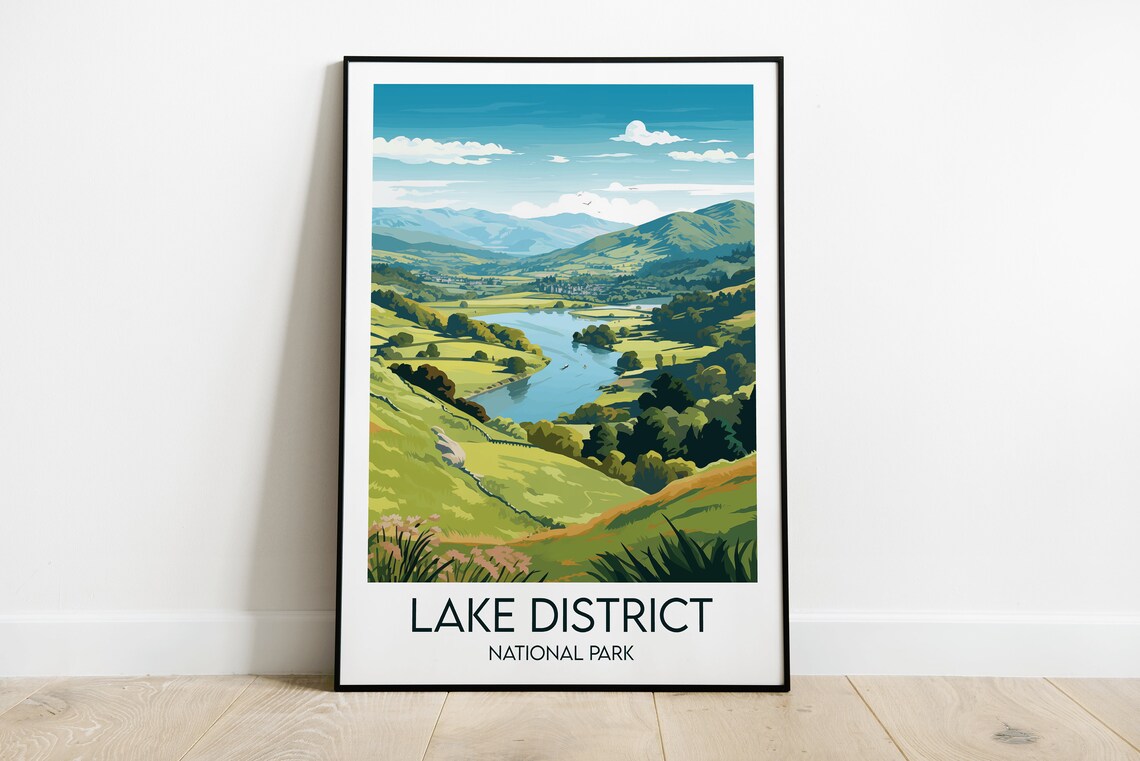 Lake District National Park, England Travel Poster