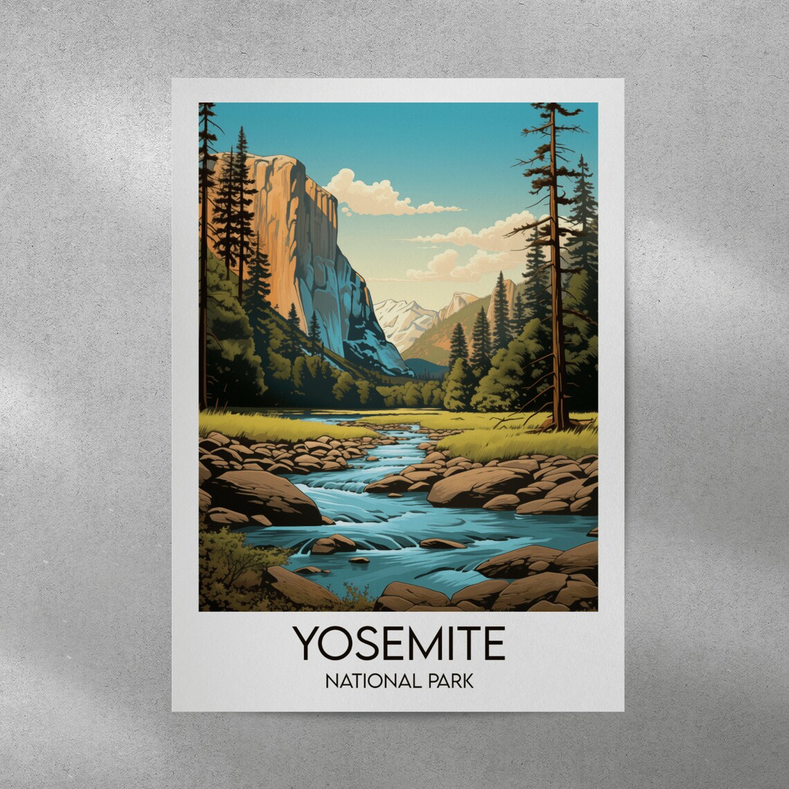 Yosemite National Park Travel Poster, United States - Image 5