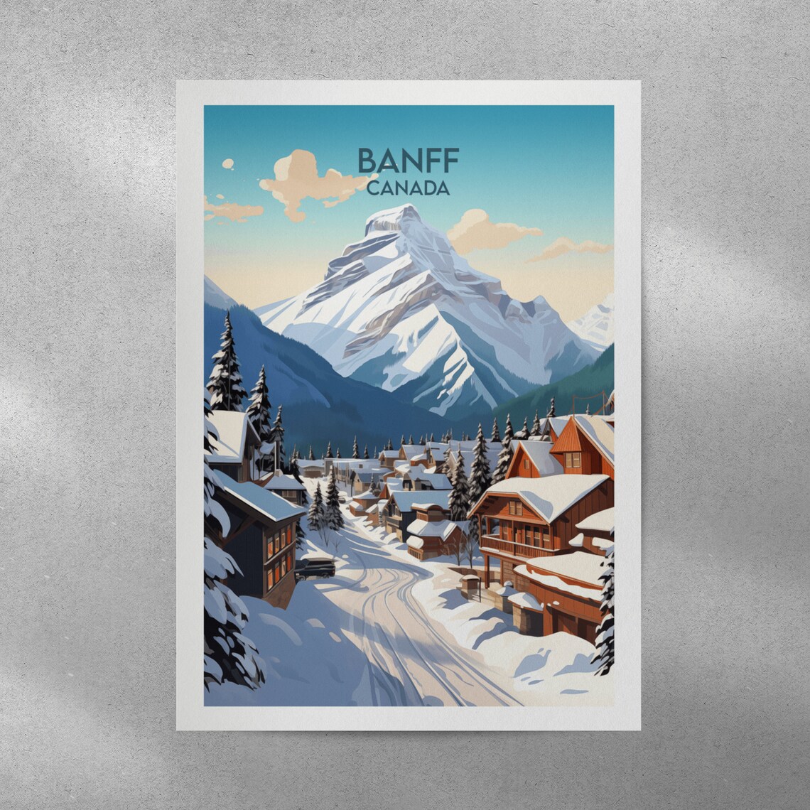 Banff Travel Poster, Custom Canada Place Art - Image 5