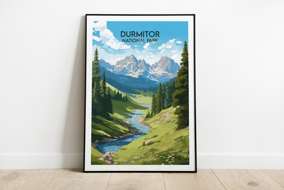 Durmitor National Park Montenegro Alpine Stream Peaks Poster