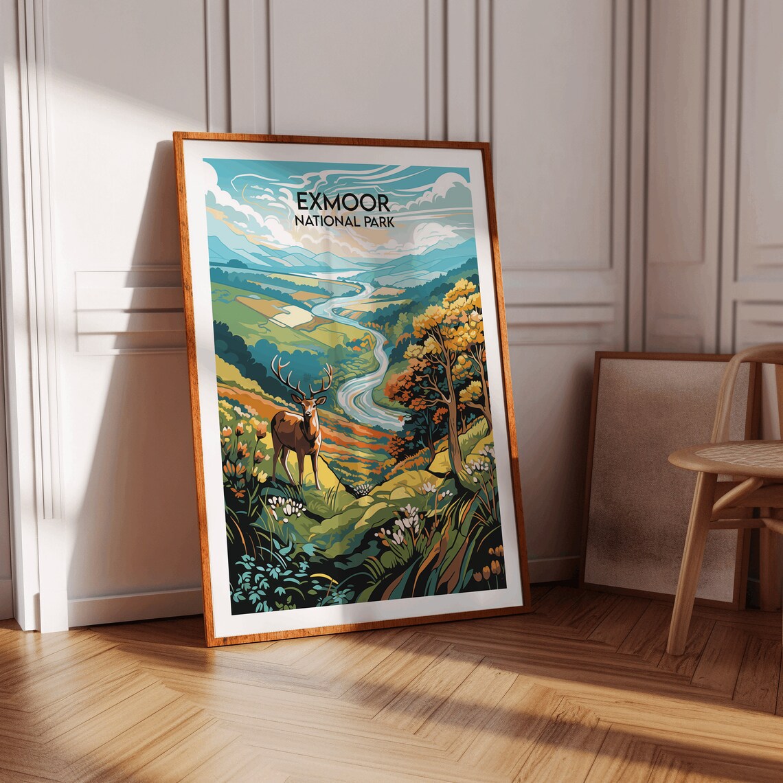 Exmoor National Park Travel Poster, Custom Personalised - Image 3