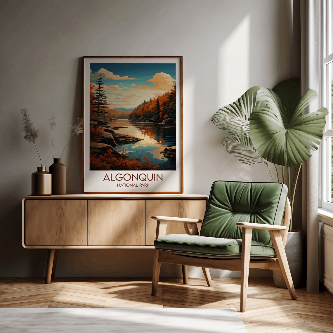 Algonquin National Park Travel Poster, Canada - Image 2