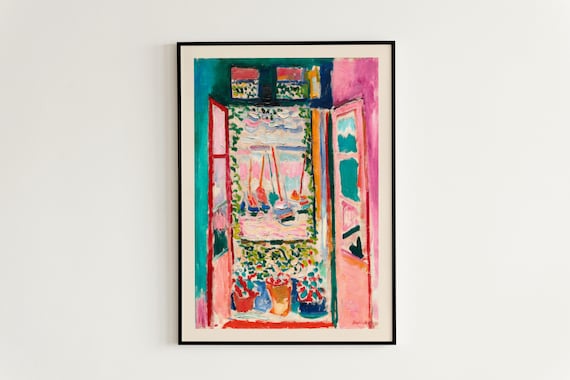 Henri Matisse Open Window Collioure Sailboats Colorful Fine Art Poster
