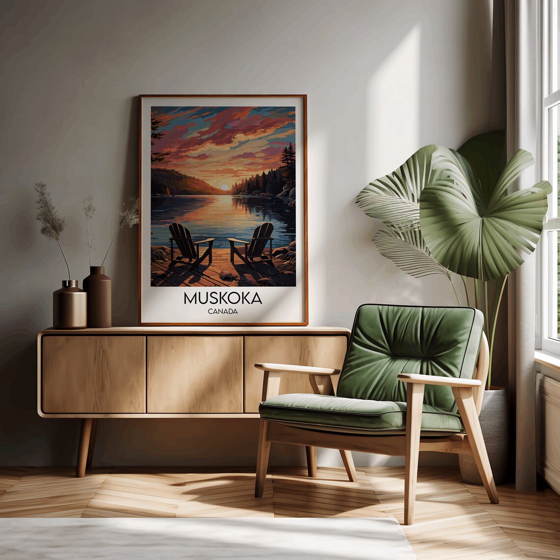 Muskoka Travel Poster, Custom Personalised Gift - Image 2