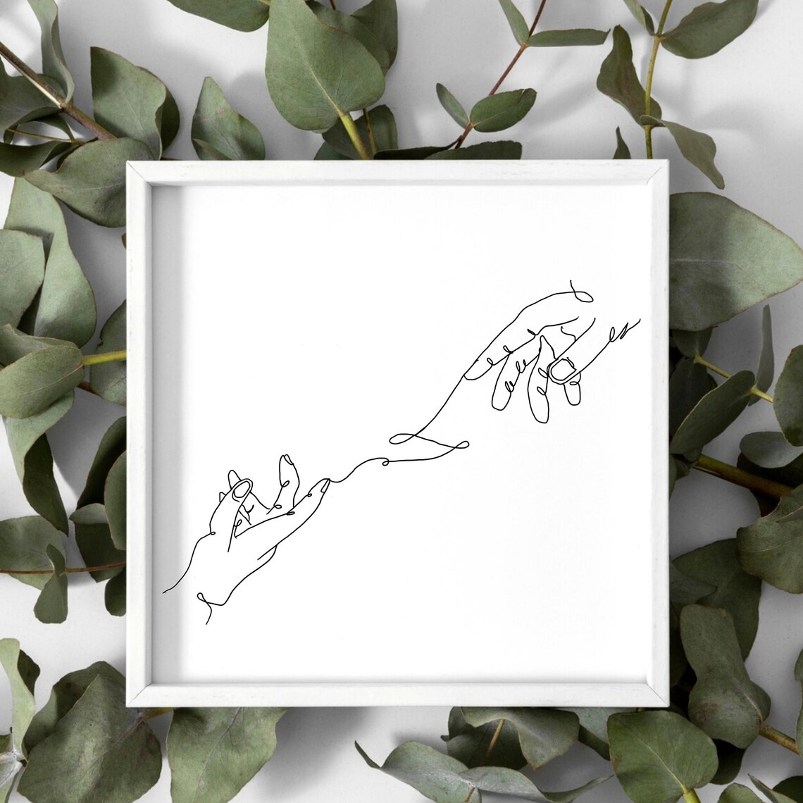 Line Drawing Art Print Minimalist One Line Wall Home Decor Hand Line Art - Image 3