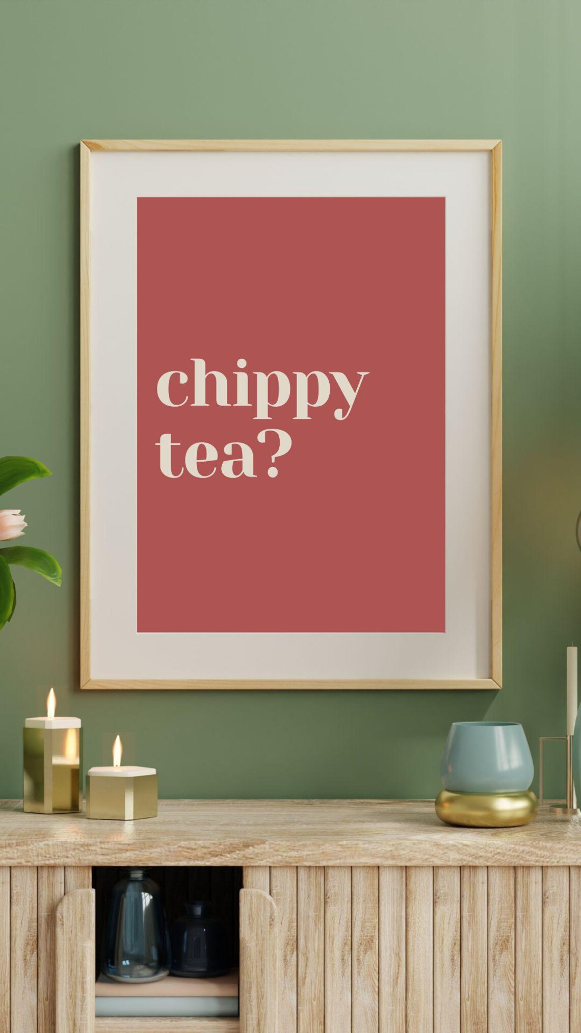 Chippy Tea Kitchen Decor, Food Lover Gift - Image 2