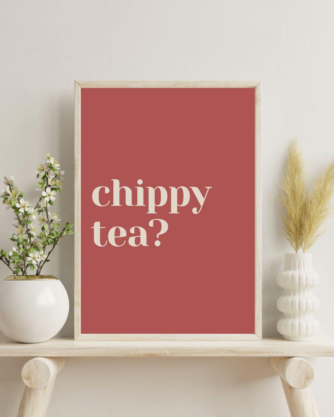 Chippy Tea Kitchen Decor, Food Lover Gift