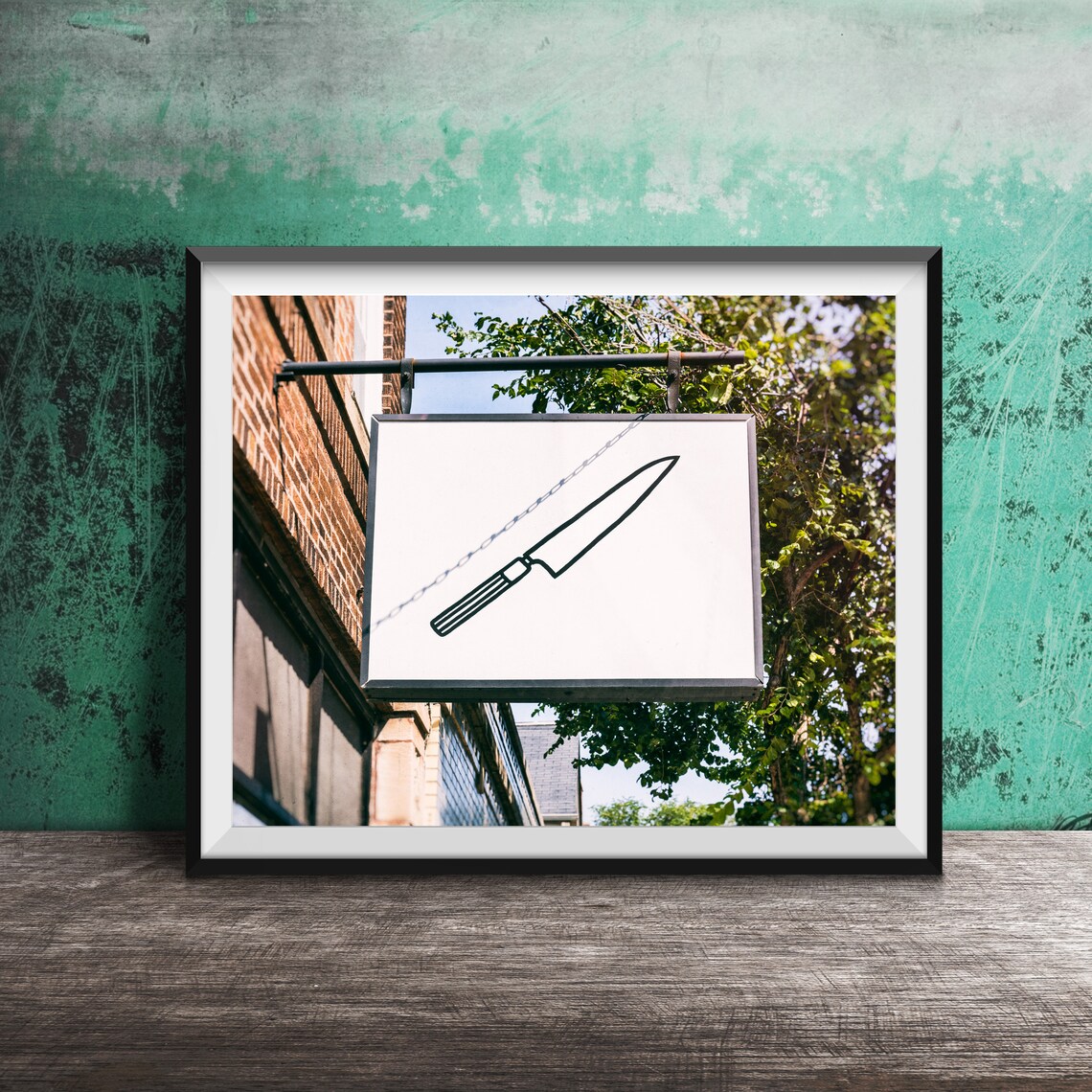 Chef's Knife Kitchen Decor, Photography Art Print