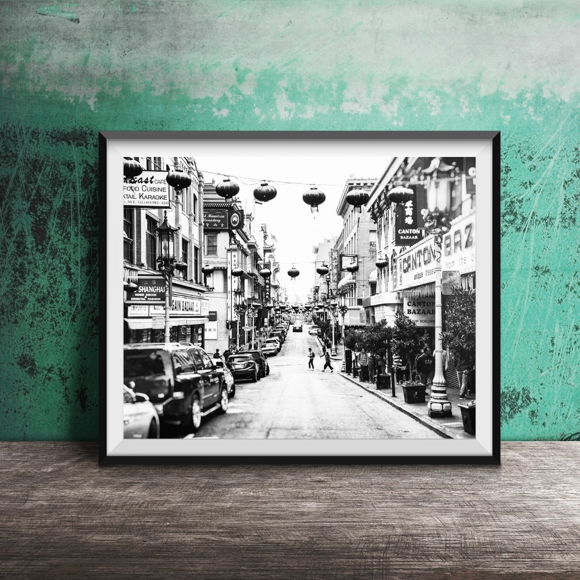 Chinatown San Francisco Grant Avenue Red Lanterns Photo Poster - Image 2