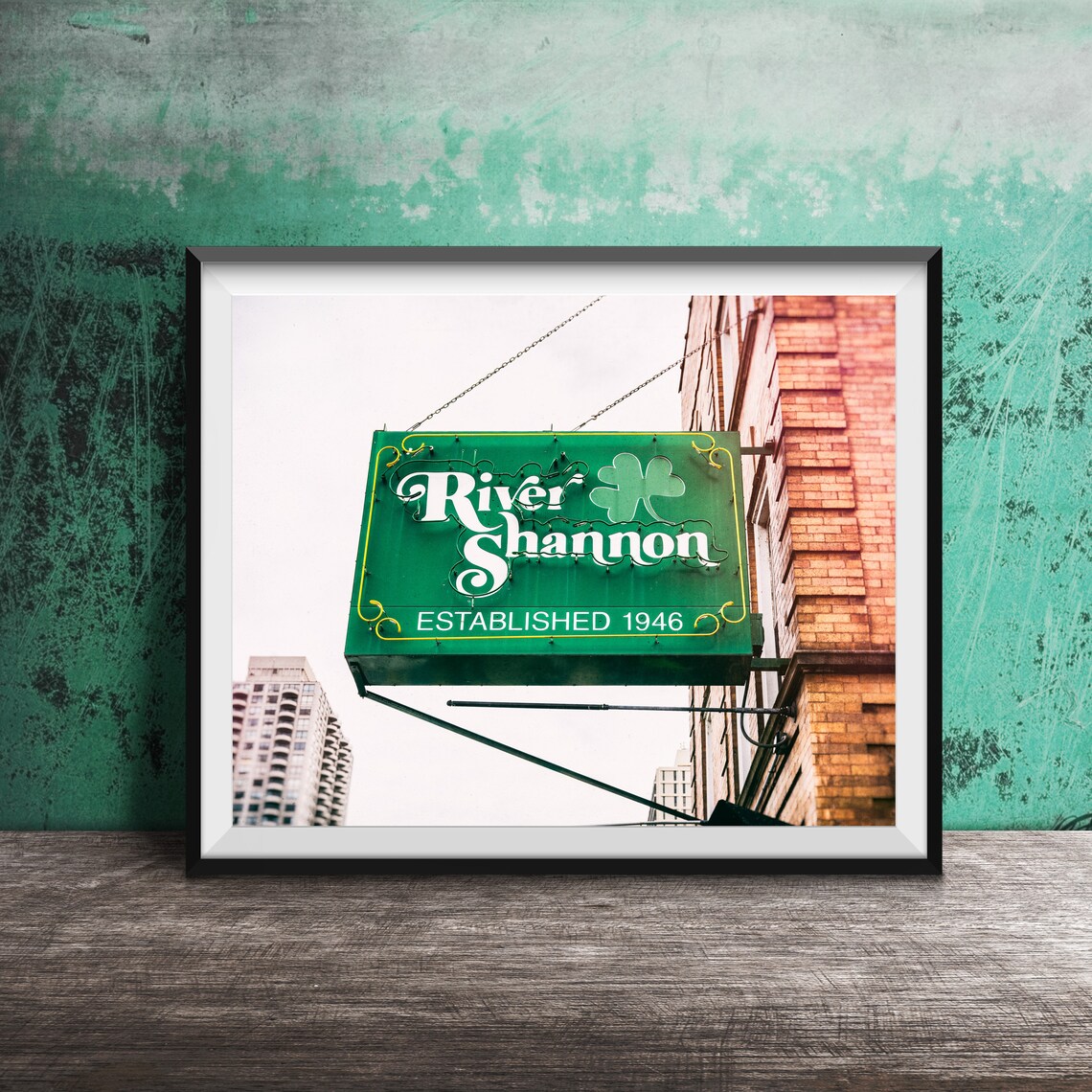River Shannon Lincoln Park Chicago Travel Poster