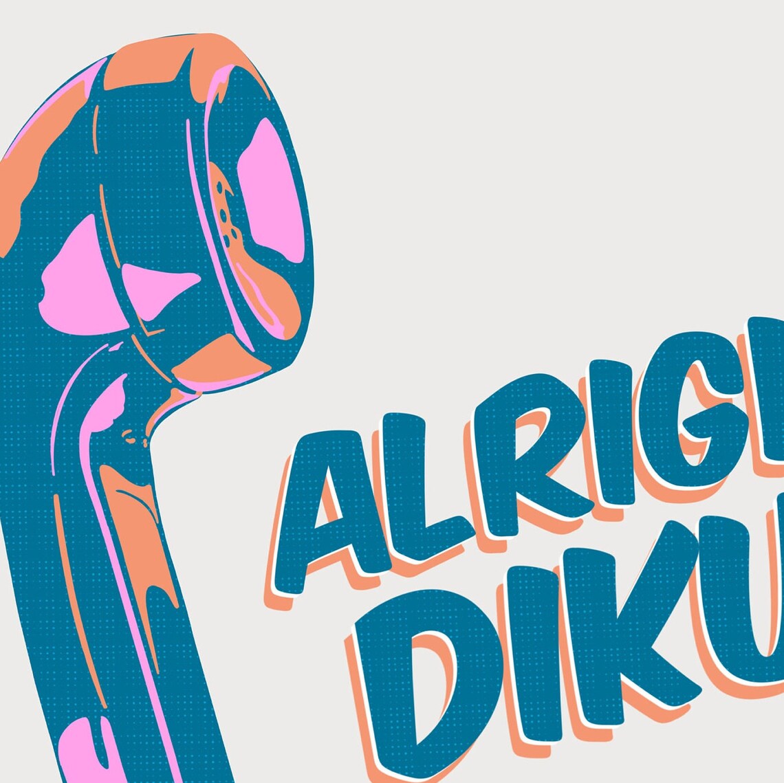 Alright Diku Indian Desi Poster Print - Image 2