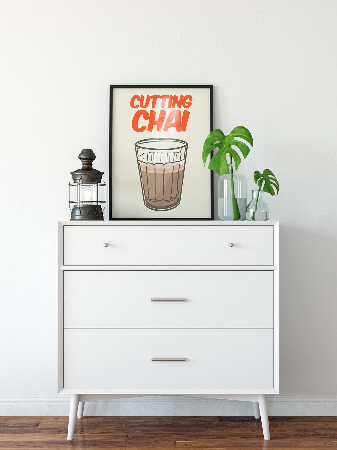 Indian Desi Cutting Chai Art Print - Image 4