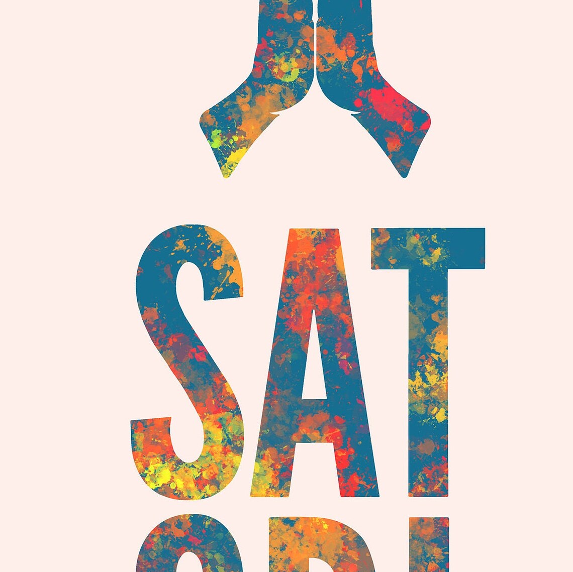 Sat Sri Akal Punjabi Desi Poster Print - Image 2