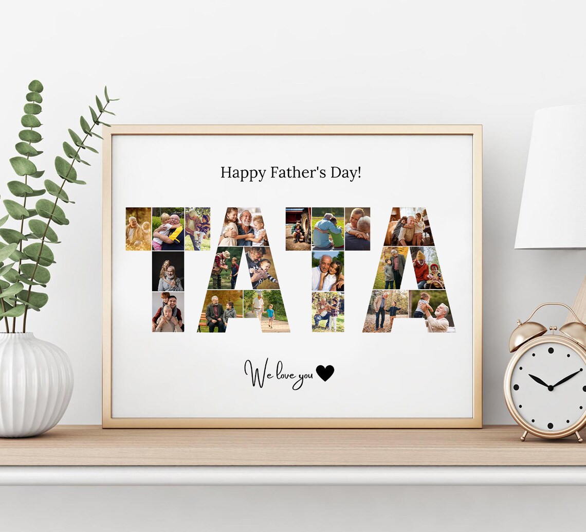 Personalized Tata Photo Collage Gift for Daddy - Image 3