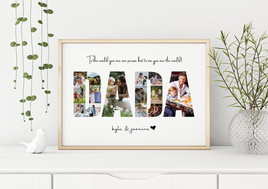 Personalized Photo Collage Template, Gift for Dada - Image 3