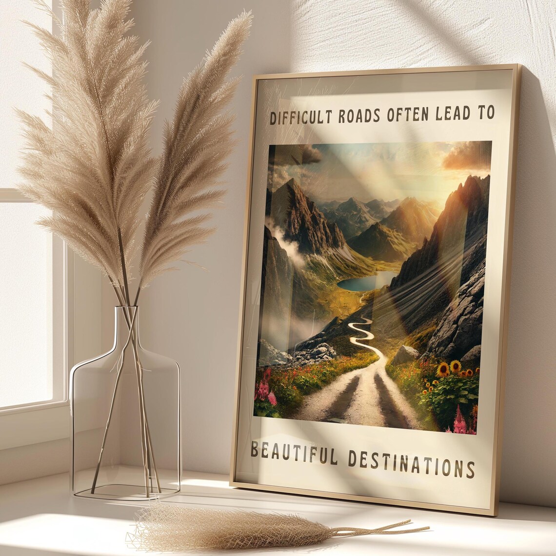 Beautiful Destinations Motivational Quote Art Print - Image 4