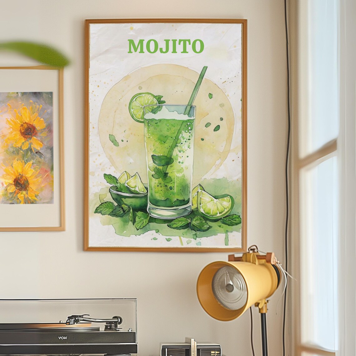 Mojito Poster Print, Kitchen Wall Decor