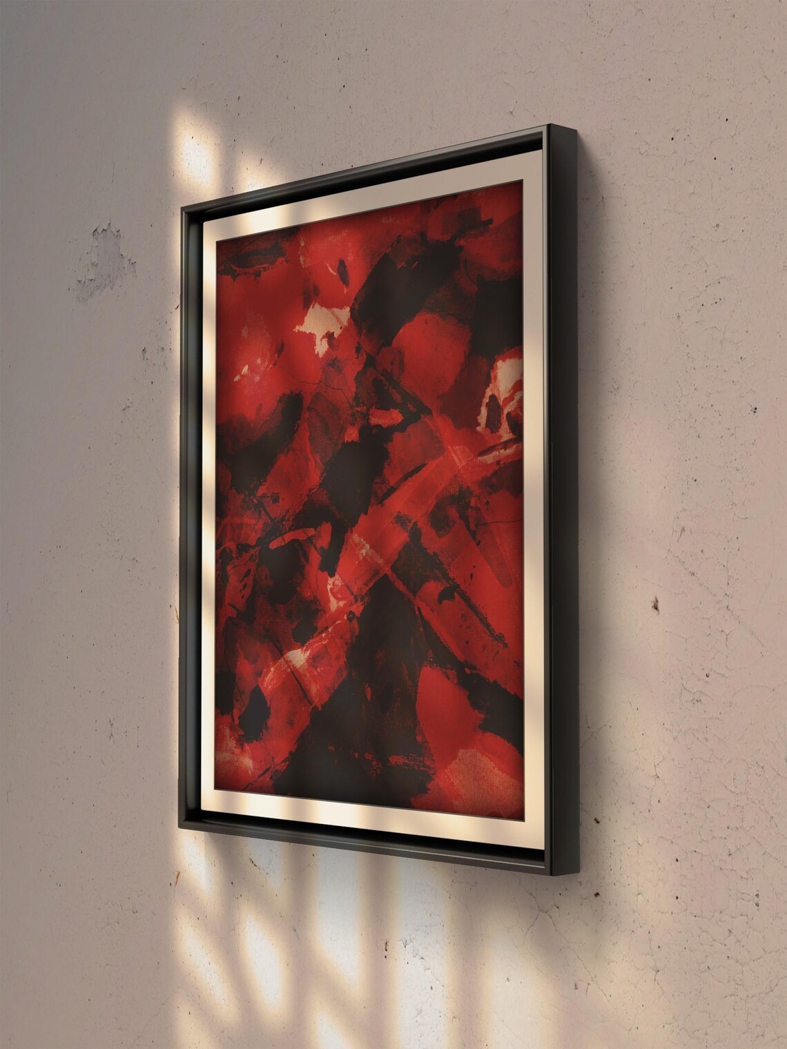 High Contrast Abstract Watercolor Painting - Image 3