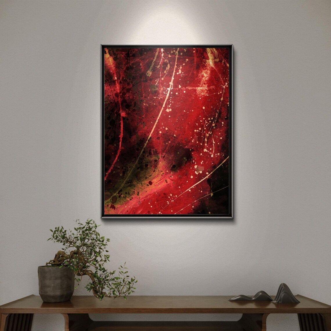 Abstract Nature Mixed Media Artwork, Color Explosion