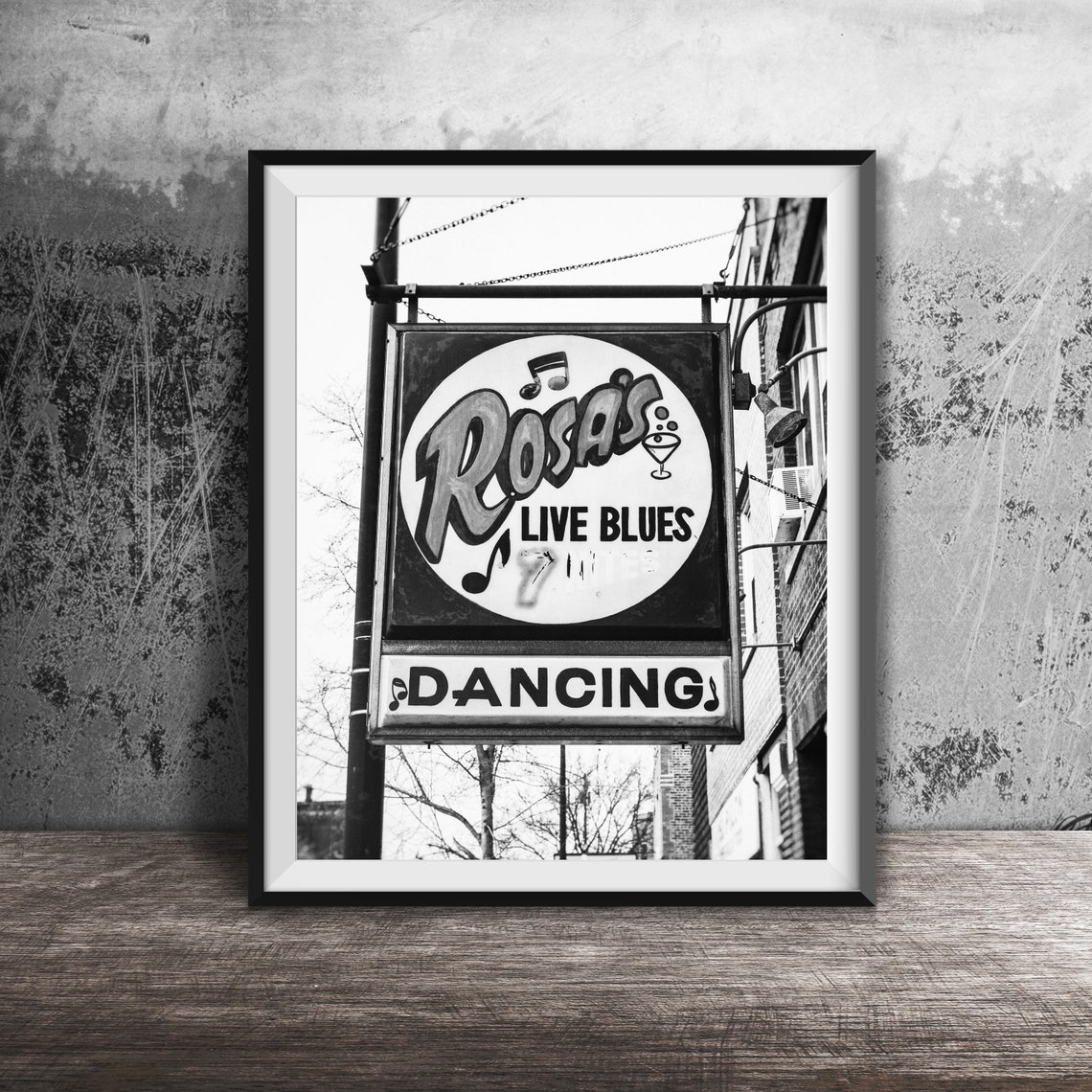 Rosas Live Blues Dancing Chicago Blues Club Blade Sign Poster - Image 2