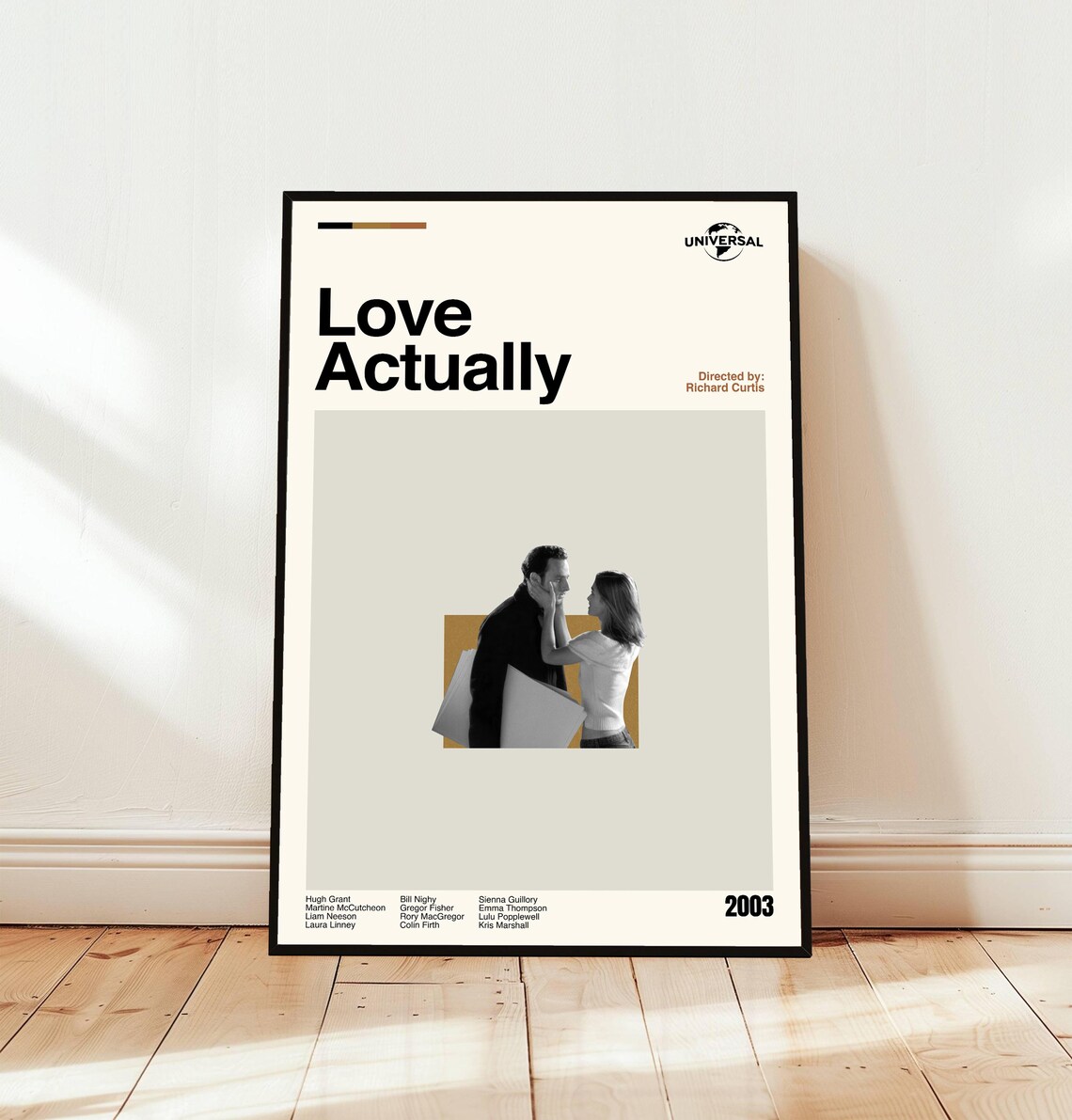 Love Actually 2003 Minimalist Movie Poster Richard Curtis Romance Film