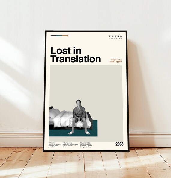 Lost In Translation 2003 Minimalist Movie Poster Sofia Coppola Film Art