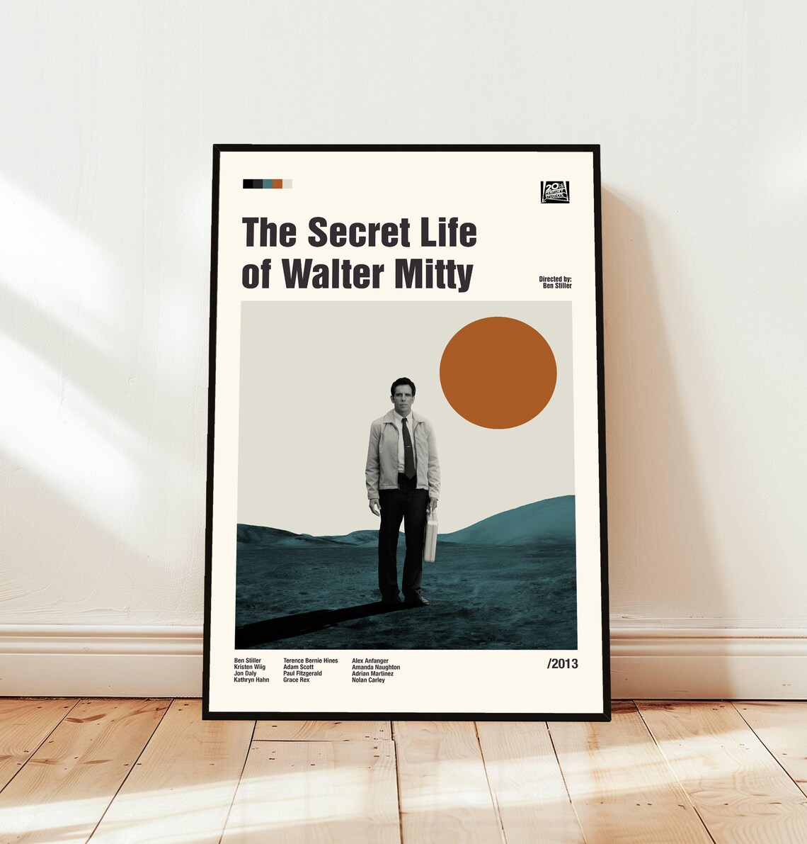 The Secret Life of Walter Mitty 2013 Minimalist Movie Poster