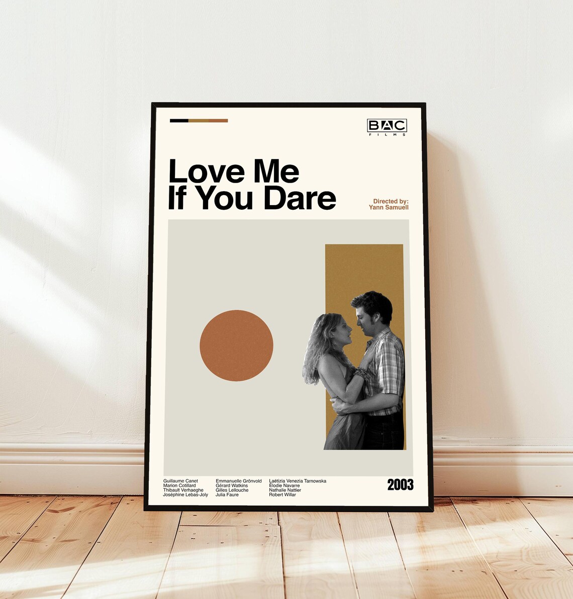 Love Me If You Dare 2003 Minimalist French Romance Movie Poster