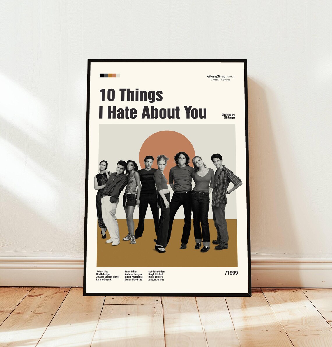 10 Things I Hate About You Teen Cast 1999 Classic Movie Poster