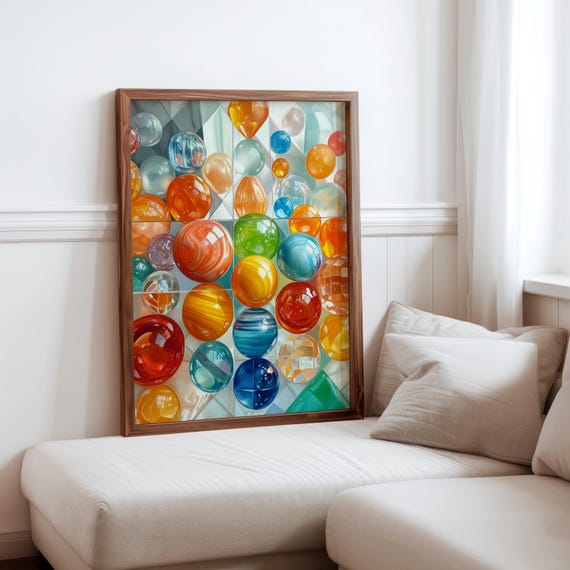 Charles Bell Inspired Photorealism Poster Vintage Gumball Print Colourful Retro Sweetshop Hyper Realistic Candy Machine 1980s