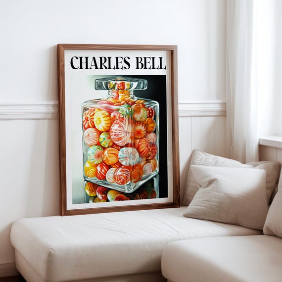 Charles Bell Inspired Photorealism Poster Vintage Gumball Print Colourful Retro Sweetshop Hyper Realistic Candy Machine 1980s