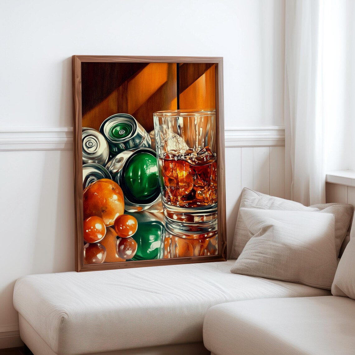 Pedro Campos Inspired Photorealism Print Hyperrealistic Object Posters Modern Realism Wall Decor Realistic Soda Can Fruit Art Print