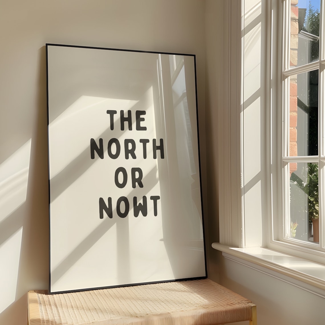 The North Or Nowt Funny Quote Art Print