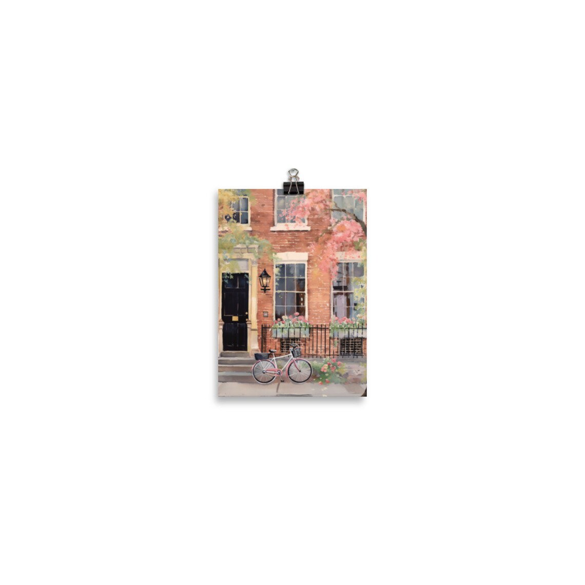 West Village Watercolor Travel Poster, New York City - Image 2