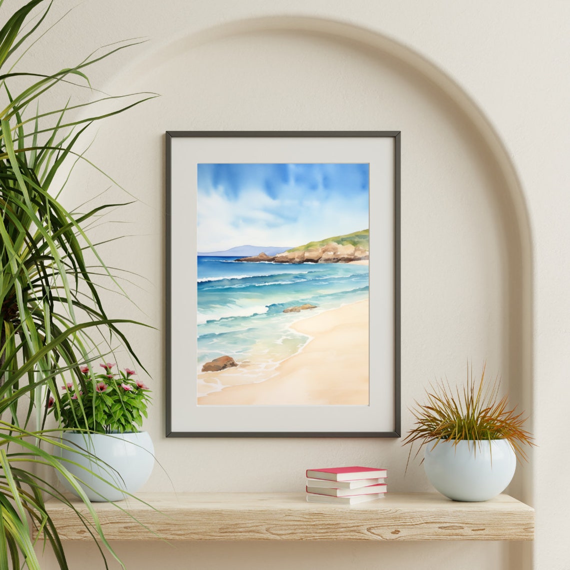 Sea of Cortez Turquoise Waves Rolling Over a Rocky Point Beach Poster - Image 3
