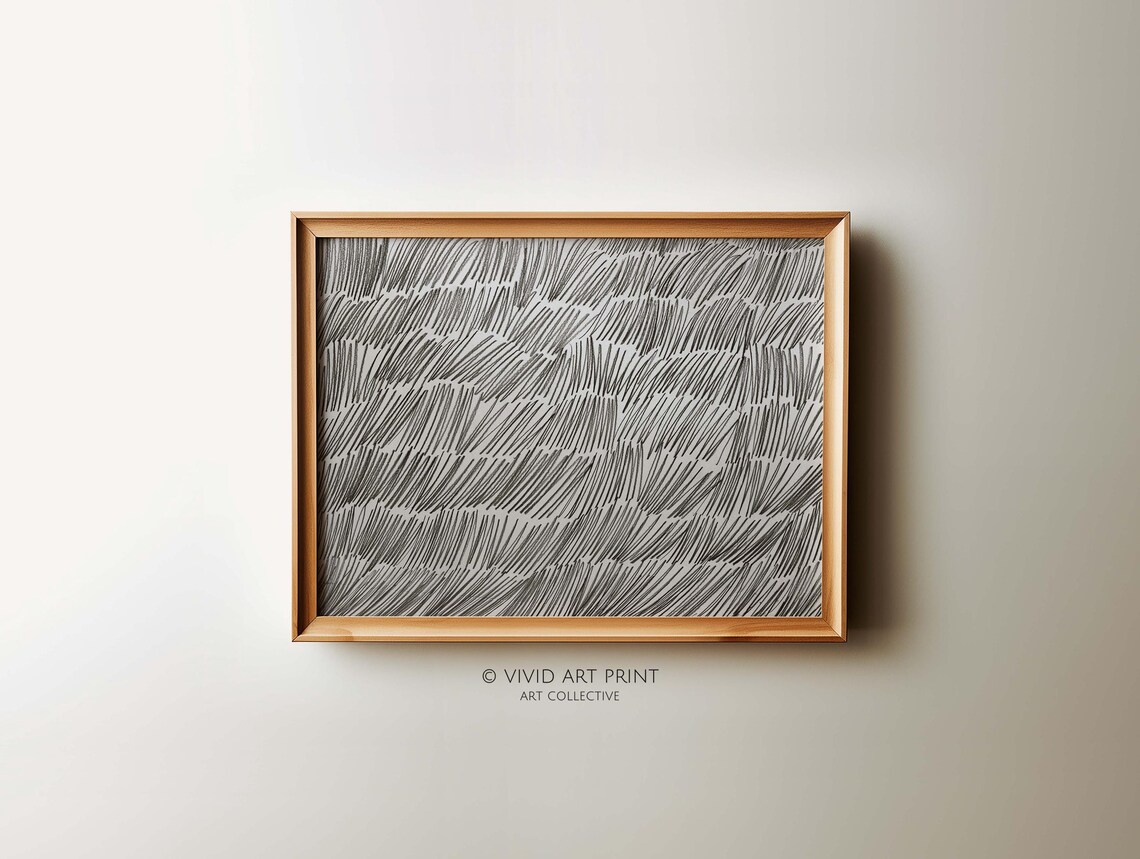 Abstract Line Patterns, Modern Minimalist Art Print