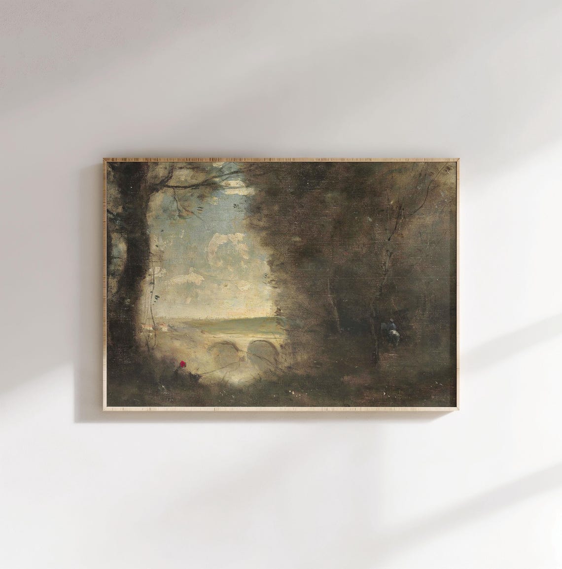 Antique Landscape Wall Art Vintage Muted Tones Dark Forest Rustic Home Decor Vivid Art Print Jc 028 - Image 2