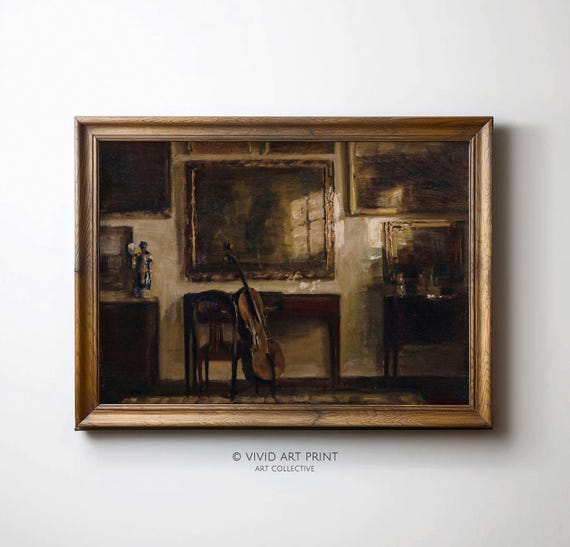 Classical Vintage Oil Painting Fine Art Moody Still Life Home Decor Vivid Art Print Ch 271