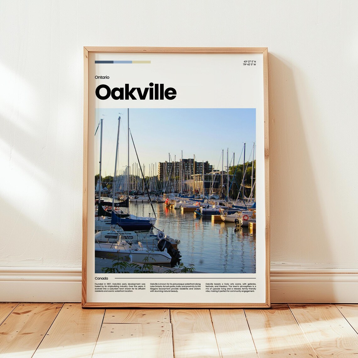 Oakville Poster Print Photo Wall Art Canada Travel Gift