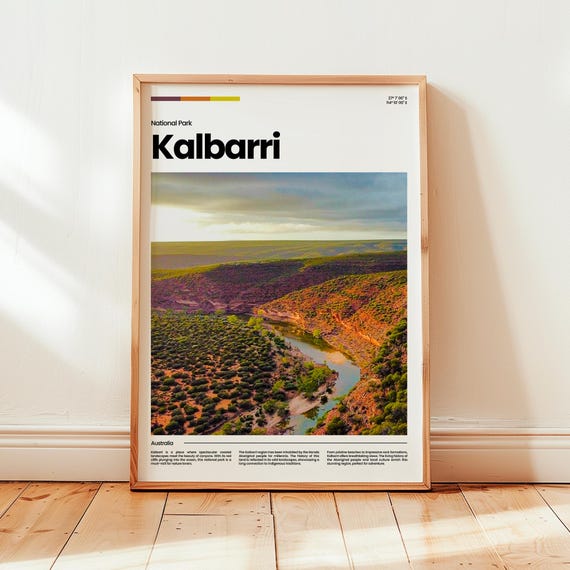 Kalbarri Travel Poster, Australia Gift