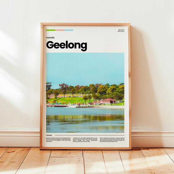 Geelong Poster Print Photo Travel Australia Gift