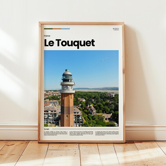 Le Touquet Poster Print Photo Wall Art France Travel Gift