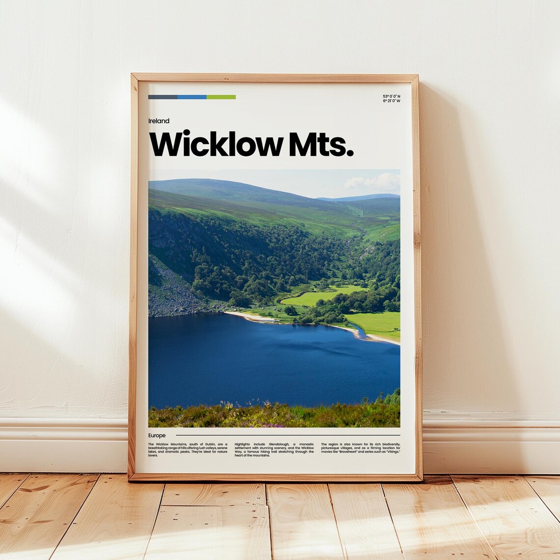 Wicklow Moutains Poster Print Photo Ireland Travel Gift