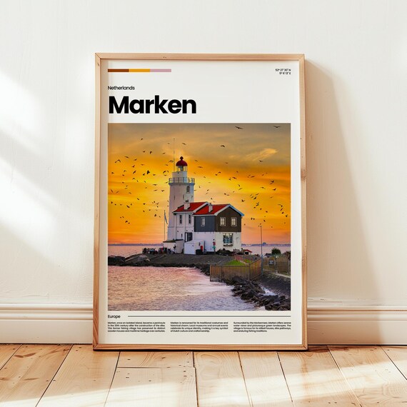 Marken Poster Print Photo Wall Art Netherlands Travel Gift