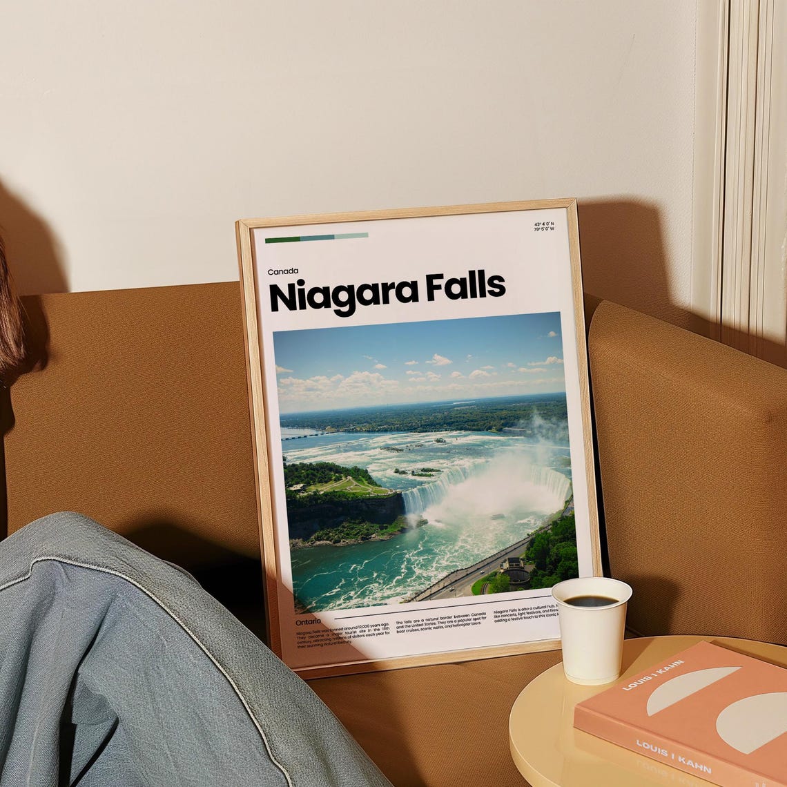 Niagara Falls Aerial Waterfall Mist Boat Tour Canada Travel Poster - Image 4