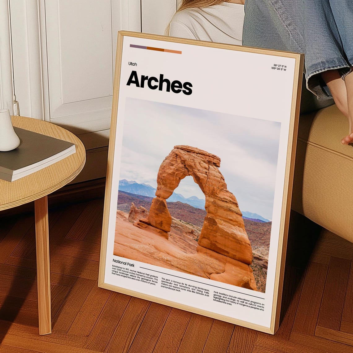 Arches Travel Poster Arches Poster Arches Photo Poster Arches Art Print National Park Usa Poster Utahtravel Poster Travel Gift - Image 3