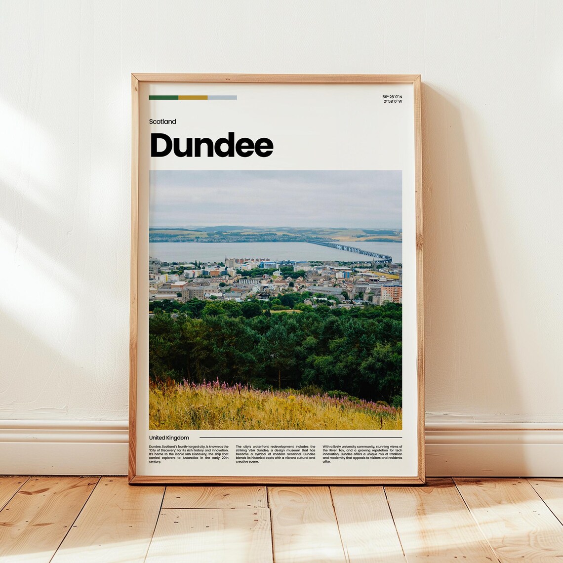 Dundee Poster Print Photo Wall Art Scotland Travel Gift