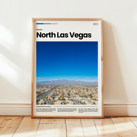 North Las Vegas Poster Print Photo Nevada Travel Gift