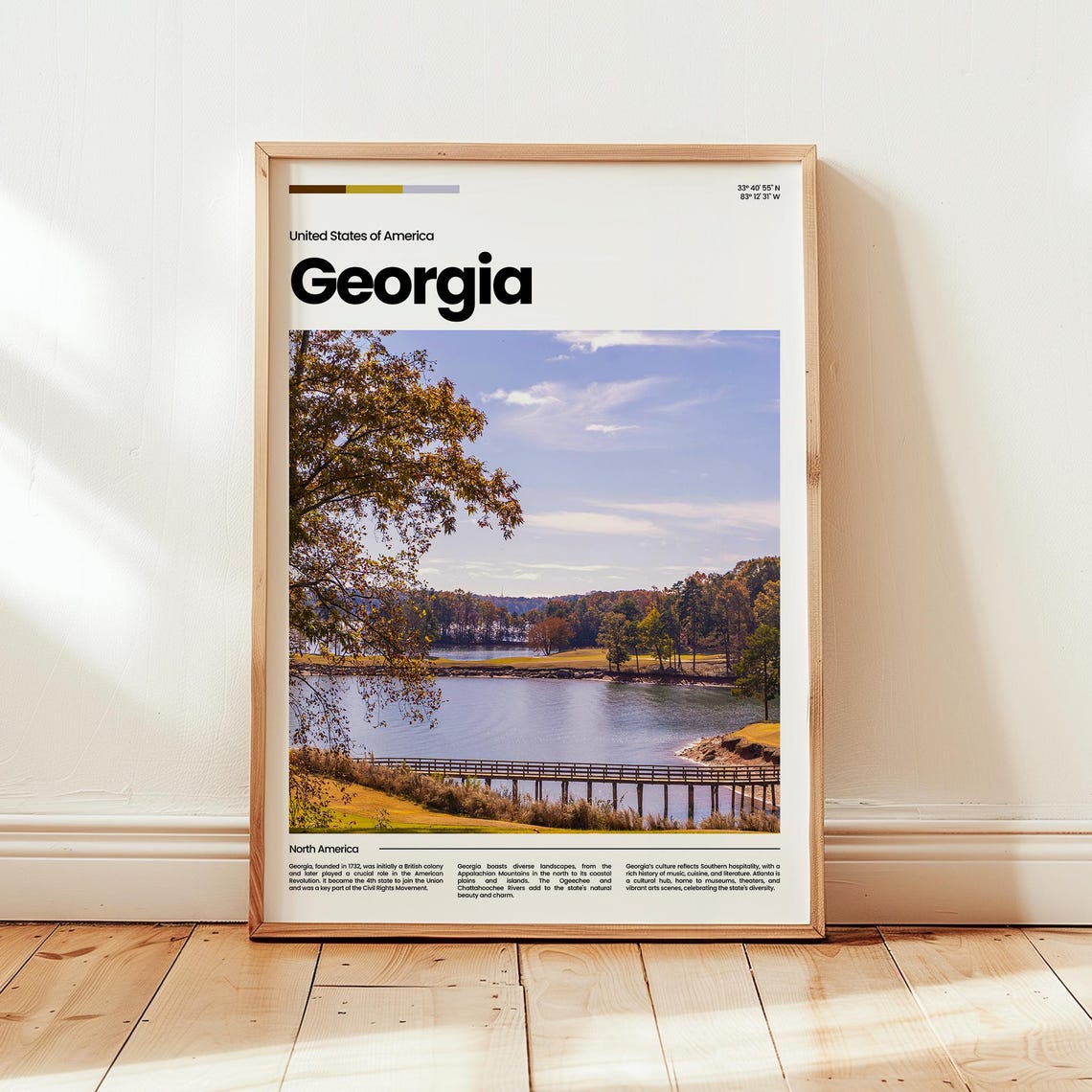 Georgia Poster Print Photo Wall Art United States Travel Gift